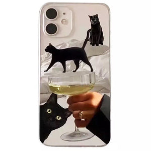 Black Cats iPhone Case