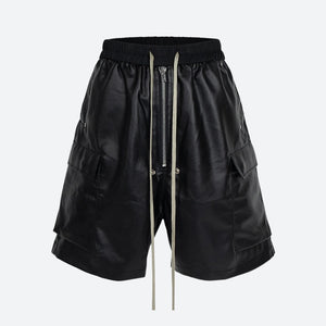 Cyberpunk Faux Leather Shorts