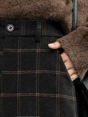 Dark Academia Plaid Pants