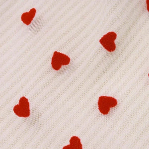 Heart Ribbed Tube Top