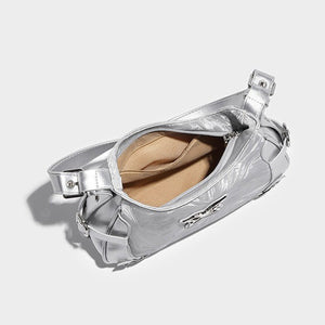 Silver Butterfly Shoulder Bag