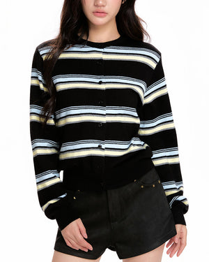 Drama Dealer Striped Cardigan