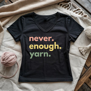 Never Enough Yarn Lady V-neck