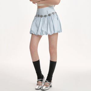 Blue Balloon Mini Skirt