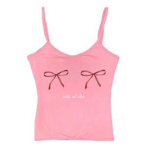 Y2K Bows Skinny Tank Top