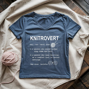 Knitrovert Lady V-neck