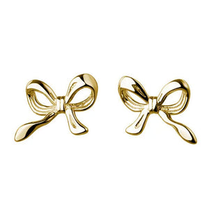 Minimalist Bow Stud Earrings