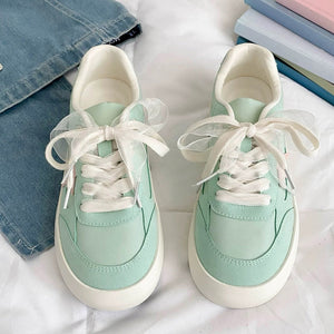 Pastel Color Star Patch Sneakers