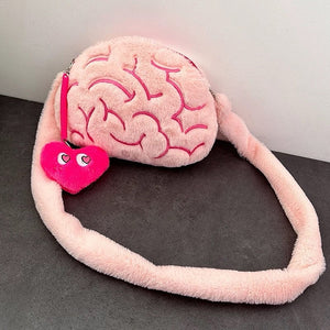 Pink Brain Shoulder Bag