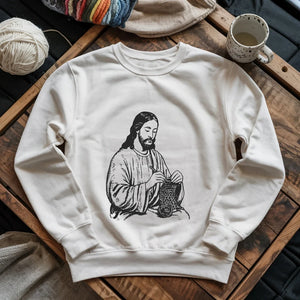 Jesus Crochet Sweatshirt