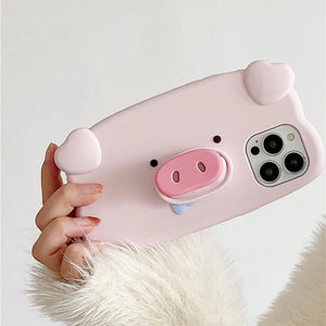 3D Pig iPhone Case