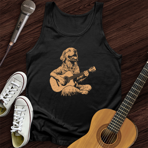 Golden Retriever Guitar Unisex Tank Top