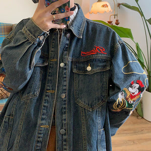 90's Kids Embroidery Denim Jacket
