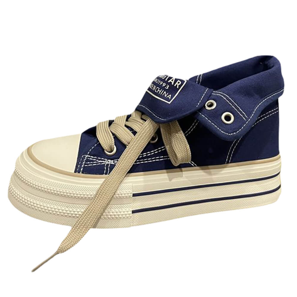 90s Denim Platform Sneakers