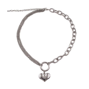 Asymmetric Heart Necklace