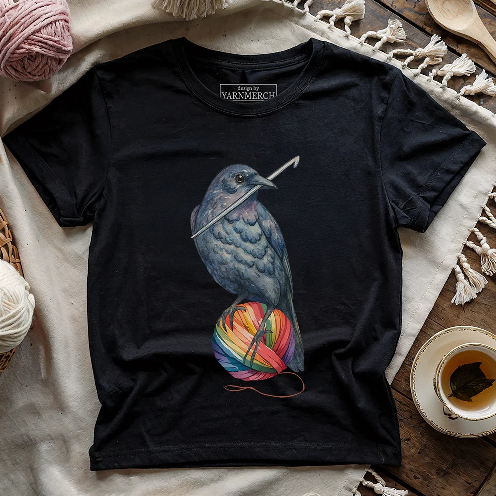 Crochet Crow T-shirt