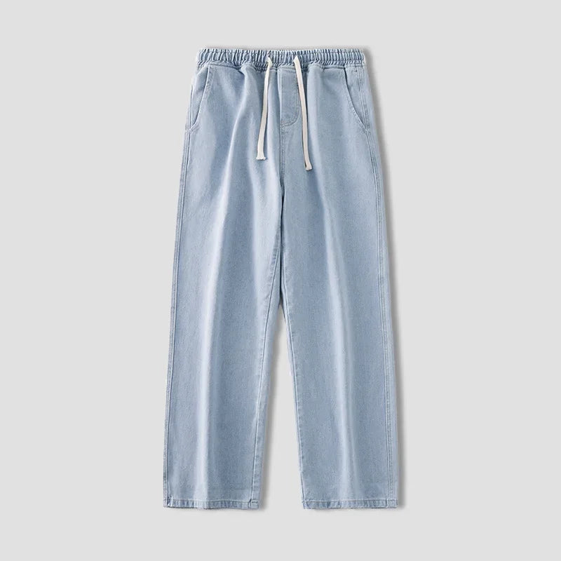 Drawstring Denim Pants