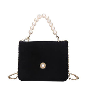 French Girl Pearl Chain Bag