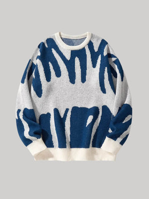 Graphic Pullover Sweater