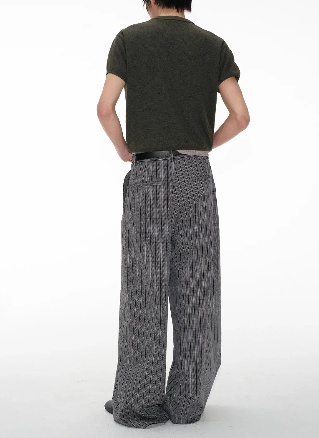 Pinstripe Wide Leg Pants