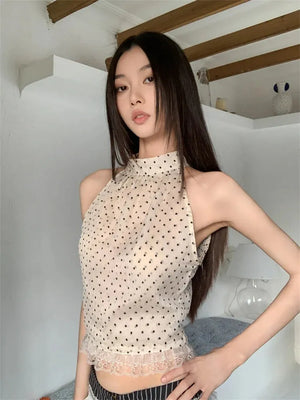 Polka Dot Halter Top