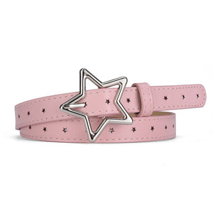Y2K Pastel Star Buckle Belt
