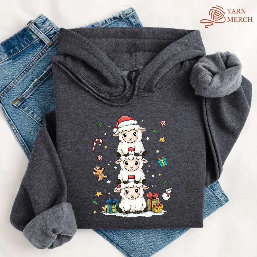 Woolly Christmas Tower Hoodie