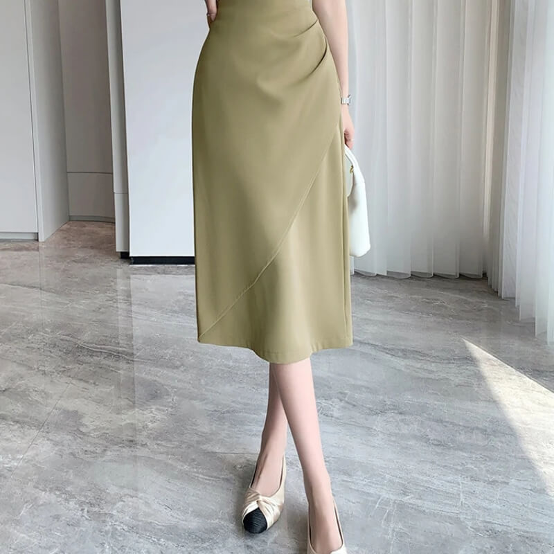Wrap Midi Skirt