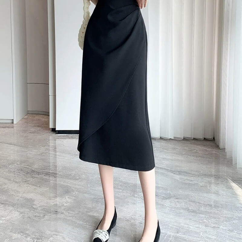 Wrap Midi Skirt