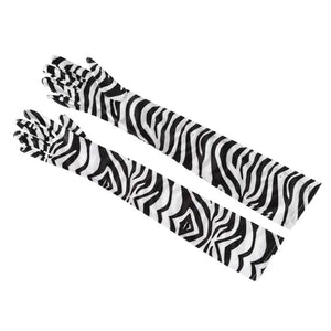 Zebra Pattern Gloves