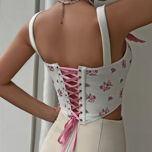 Angelcore Bow Straps Corset