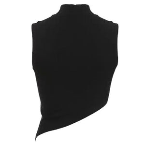 Stargirl Aesthetic Asymmetric Crop Top