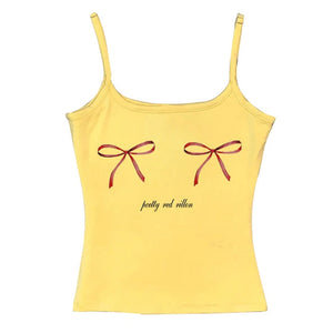 Y2K Bows Skinny Tank Top