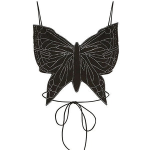 Butterfly-Shaped Backless Top