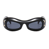 Chunky Oval Sunglasses