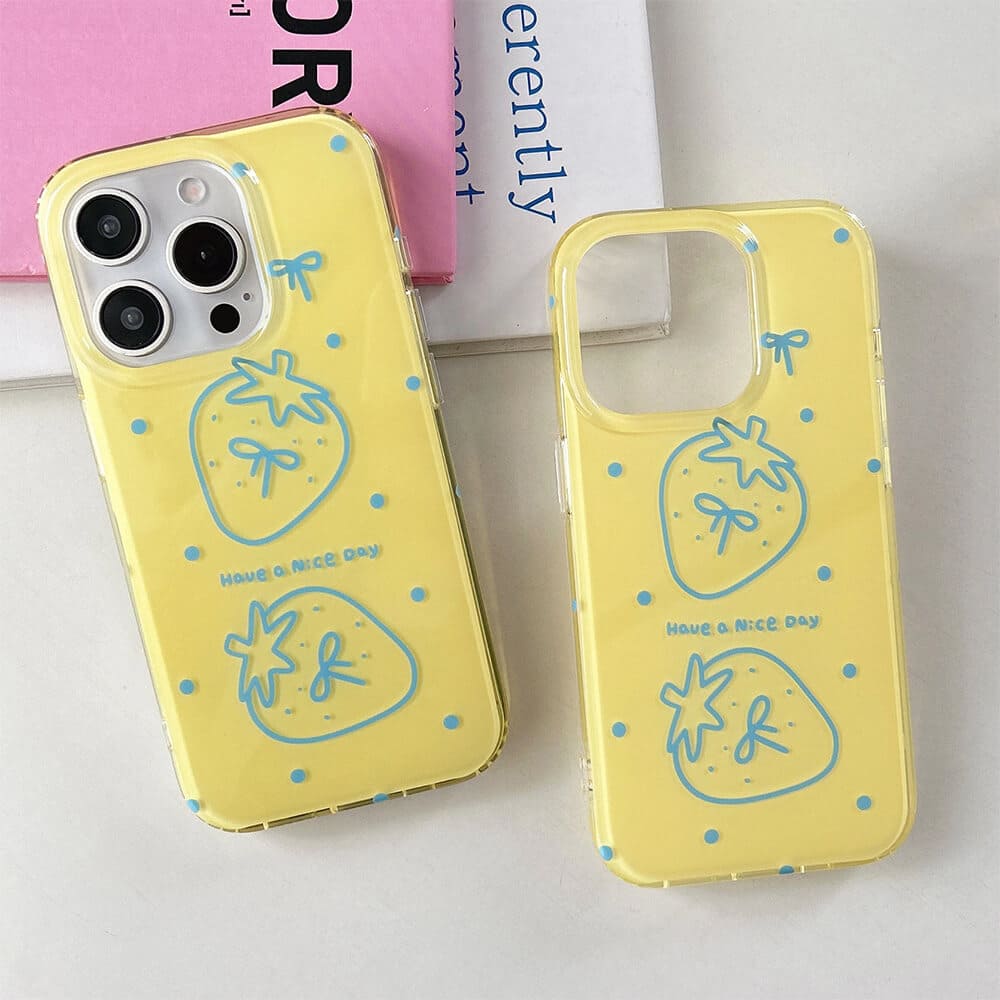 Coquette Girl Strawberry iPhone Case