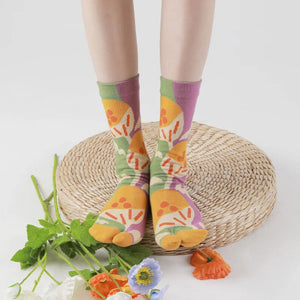 Secret Garden Split Toe Tabi Socks