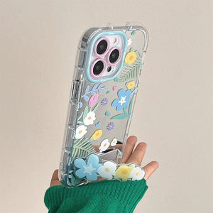 Flowers Pattern IPhone Case With Holder