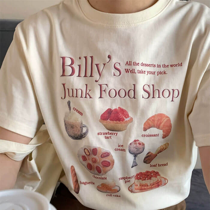 Junk Food Shop Aesthetic T-Shirt