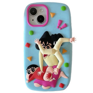 Funny Slap Hands Spin iPhone Case