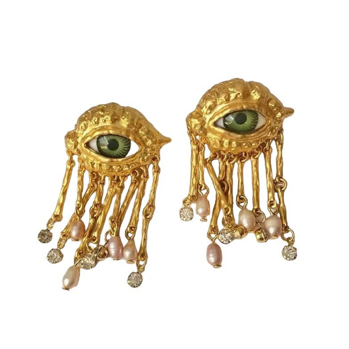 Golden Eye Earrings
