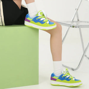 Pop Color Skater Sneakers
