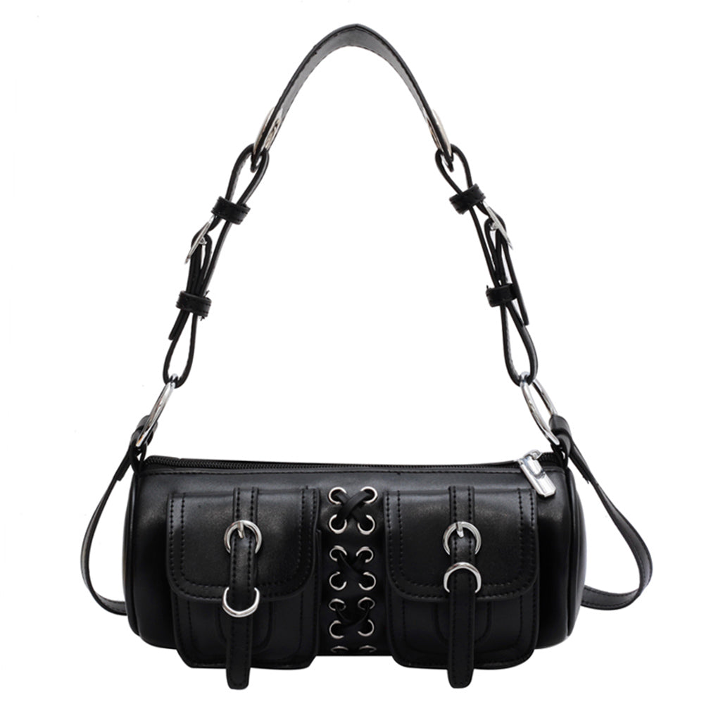 Grunge Lace Up Underarm Bag