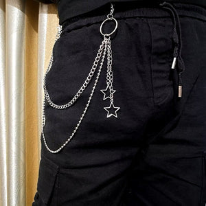 Grunge Star Pant Chain