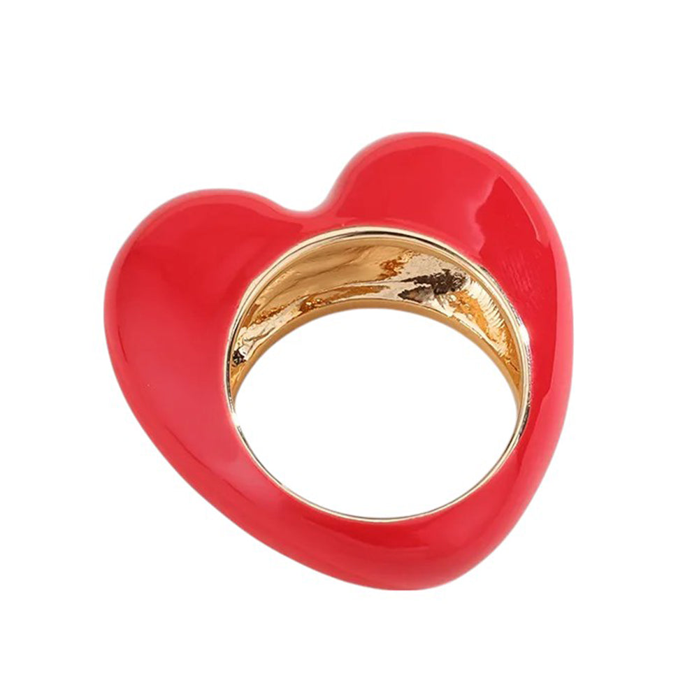 Heart Crush Enamel Ring