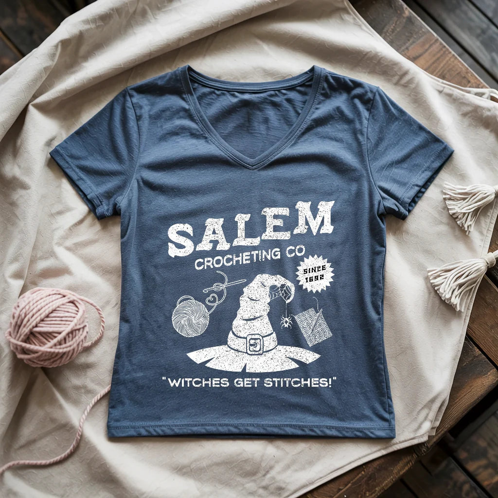 Salem Crocheting Lady V-neck