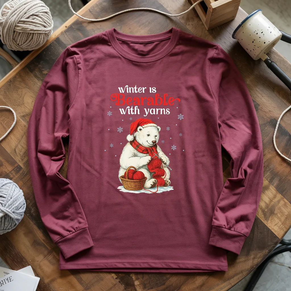 Bearable With Yarns Long Sleeve T-shirt