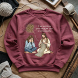God Knitting Tangles Sweatshirt