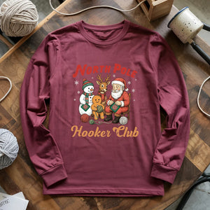 North Pole Crochet Club Long Sleeve T-shirt