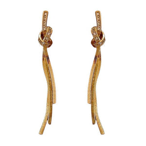 Minimalist Knot Dangle Earrings